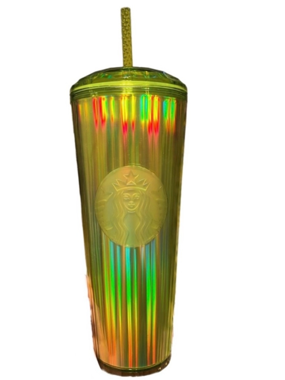 Starbucks Lime Iridescent Kaleidoscope Dome Tumbler 24oz 2023